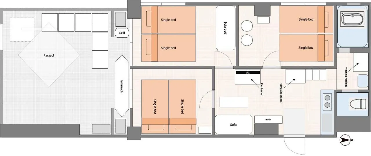 V.Close To Shinjuku Kabukicho/Korean Town/Frwifi B Apartment Tokyo 0*,  Japan